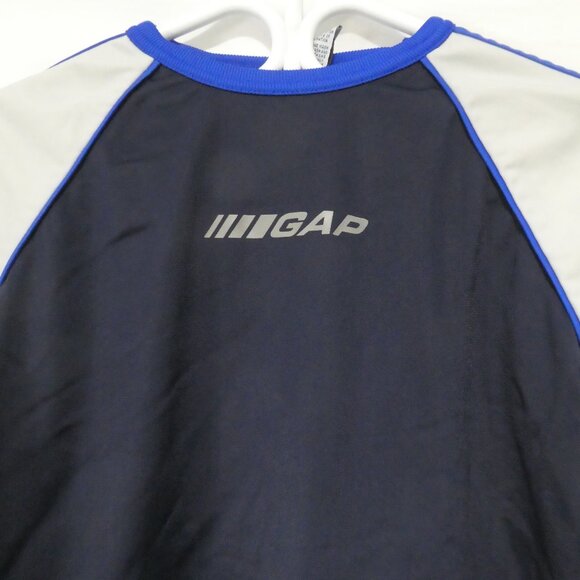 Y2K | GAP | medium (8) | Blue And Grey Long Sleeve Shirt With Stripes - Picture 5 of 16